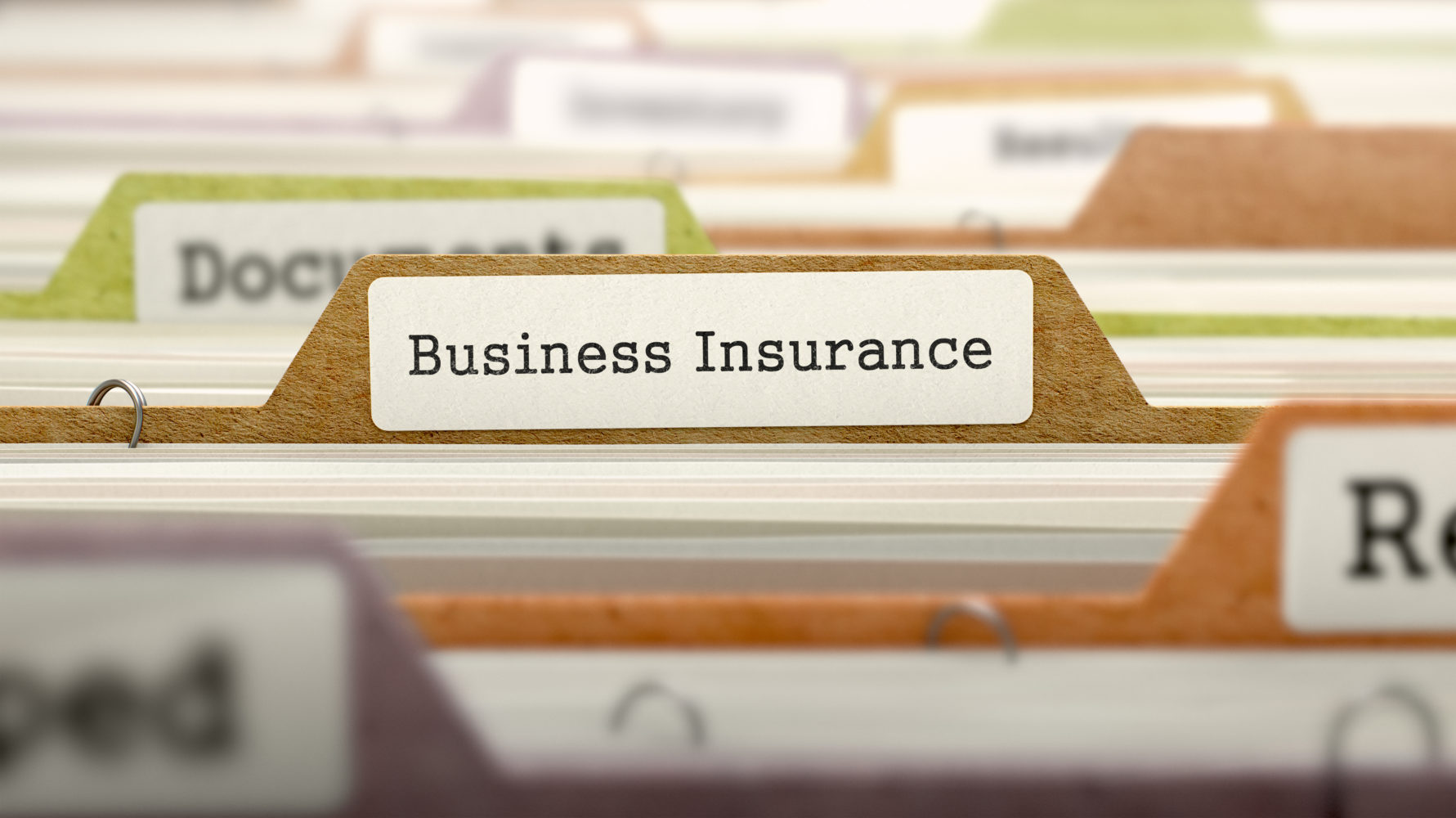 Folder in Catalog Marked as Business Insurance.